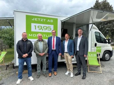Unternehmensbesuche 2026 gestartet: Landrat Alexander Erbert besuchte Lausitzer Mediengruppe GmbH in Lauchhammer (Bild: LK OSL/Nora Bielitz) (Bild vergr&ouml;&szlig;ern)