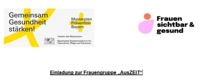 Einladung zur Frauengruppe „AusZEIT“- Sozialdienst des Landratsamtes Kulmbach- Gesundheitsamt