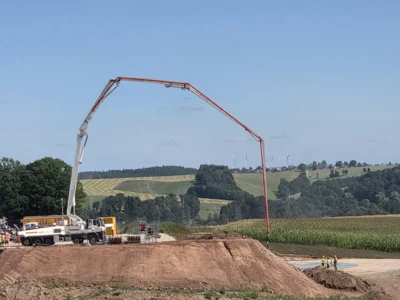 Betonage Bodenplatte WEA 5 (Bild vergr&ouml;&szlig;ern)