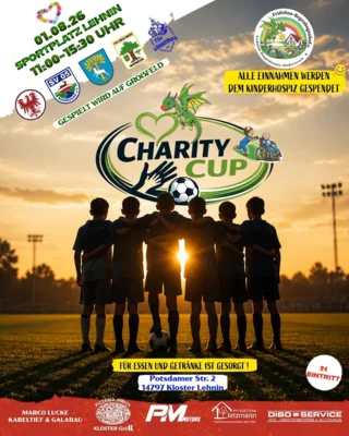 Charity Cup 2026 in Lehnin – Fußball für den guten Zweck