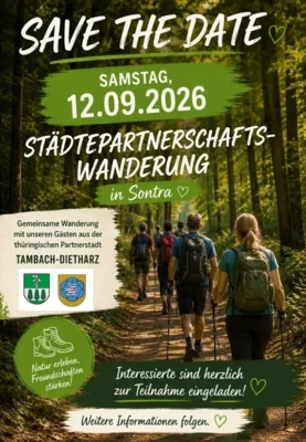 Einladung zur Städtepartnerschaftswanderung in Sontra (Bild vergr&ouml;&szlig;ern)