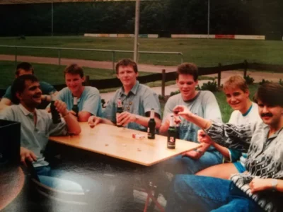 von links: Jürgen Oltmanns, Kalli Oltmanns,Wolfgang Hoppen, Walter Kruse, Marc Wuttke, Ingo Müller,Jens Dieker (Bild vergr&ouml;&szlig;ern)
