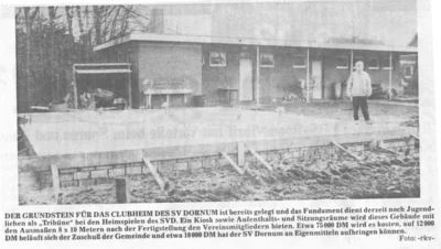 Grundsteinlegung für das Vereinsheim (Bild vergr&ouml;&szlig;ern)