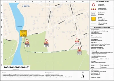 Sperrung des Wanderweges (Bild vergr&ouml;&szlig;ern)