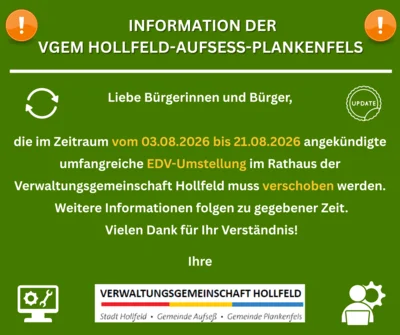 Verschiebung der EDV-Umstellung im Rathaus der VGem Hollfeld (Bild vergr&ouml;&szlig;ern)