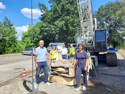 Brunnenbohrungen für die Dorfheizung Unzhurst