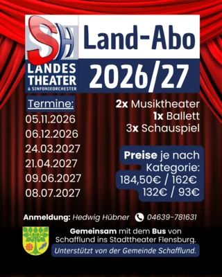 Kultur erleben – ganz entspannt mit dem LandAbo!