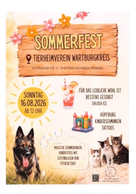 Sommerfest im Tierheim in Springen