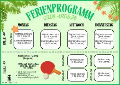 Zweite Woche Ferienprogramm!