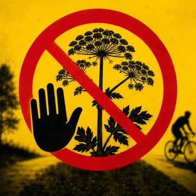 Vorkommen von Riesen-Bärenklau am Radweg zwischen Schwittersum und Reidump (Bild vergr&ouml;&szlig;ern)
