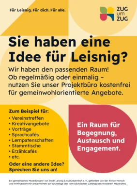 Sie suchen einen Raum für Ihre Idee? (Bild vergr&ouml;&szlig;ern)