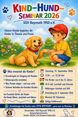 Zusatz zum Ferienprogramm: Kind-Hund-Seminar (Bild vergr&ouml;&szlig;ern)