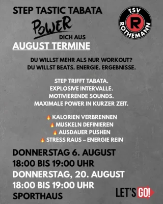 Meldung: Step Tastic Tabata