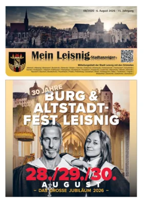 Mein Leisnig - Stadtanzeiger 08/2026 (Bild vergr&ouml;&szlig;ern)