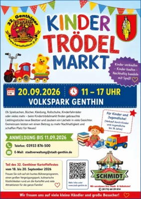 Kinder auf Schnäppchensuche – Anmeldung zum Kindertrödelmarkt beim 32. Genthiner Kartoffelfest (Bild vergr&ouml;&szlig;ern)