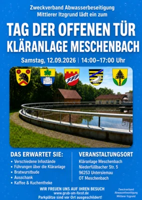 Herzliche Einladung zum Tag der offenen Tür - Kläranlage Meschenbach (Bild vergr&ouml;&szlig;ern)