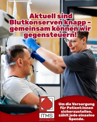 „Alarmstufe ROT: Blutkonserven sind Mangelware! Institut für Transfusionsmedizin Suhl bittet dringend um Blutspenden“