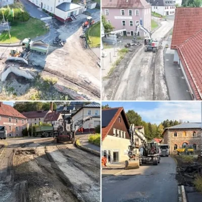 Straßenbauarbeiten an der Gablonzer Straße