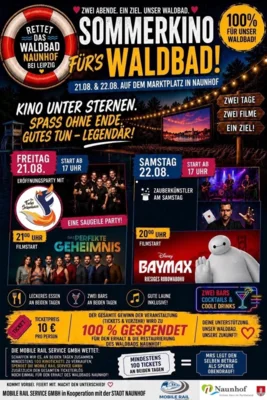 Sommerkino für’s Waldbad: Zwei Abende, ein Ziel