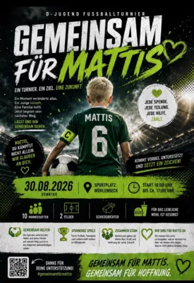 #gemeinsamfürmattis – Mühlenbeck veranstaltet Fußballturnier (Bild vergr&ouml;&szlig;ern)