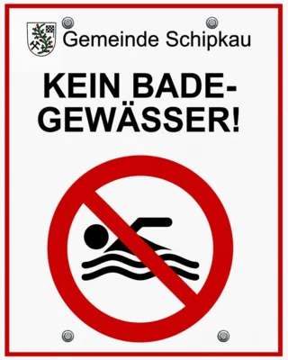 Hinweis zur Sicherheit an den Gewässern der Gemeinde Schipkau