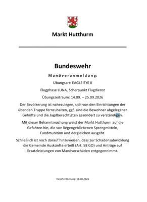 Manövermeldung September 2026 (Bild vergr&ouml;&szlig;ern)