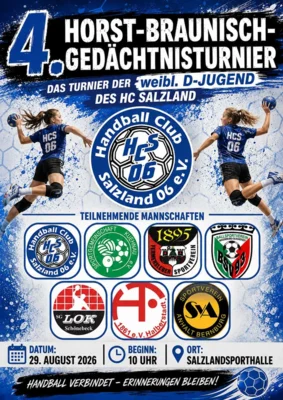 Horst-Braunisch-Gedenkturnier in der Salzlandsporthalle am 29.08.2026