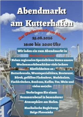 Abendmarkt am Kutterhafen (Bild vergr&ouml;&szlig;ern)