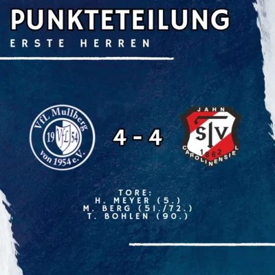 Erste Herren: Punkteteilung im Heimspiel (Bild vergr&ouml;&szlig;ern)