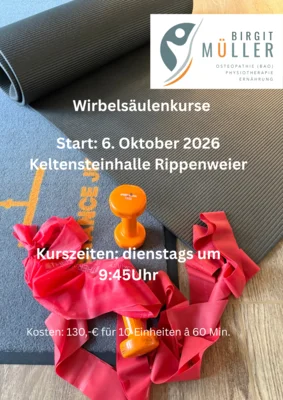 neue Wirbelsäulenkurse im Herbst