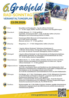 🚴‍♀️☀️ 6. Grabfeld-Rad-Sonntag am 13.09.2026!