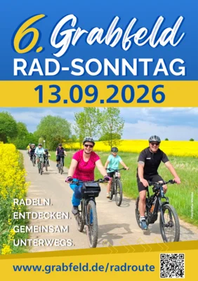 🚴‍♀️☀️ 6. Grabfeld-Rad-Sonntag am 13. September 2026!