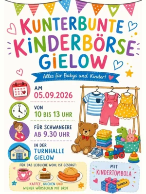Kunterbunte Kinderbörse Gielow am 5. September
