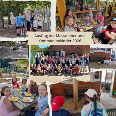 Ausflug der Erstkommunionkinder 25/26 und Messdiener/innen