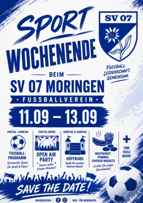 Sportwochenende vom 11.09 -13.09