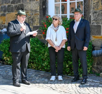 Karin Möring wurde mit der Gilde-Verdienstnadel ausgezeichnet. Foto: privat