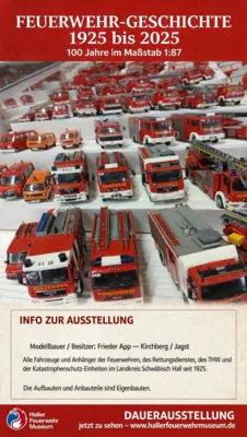 Fahrzeuge der vergangenen 100 Jahre im Haller Feuerwehrmuseum
