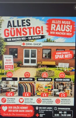 🛍️ AUSVERKAUF IM DRK-SHOP – ALLES MUSS RAUS! 🔴