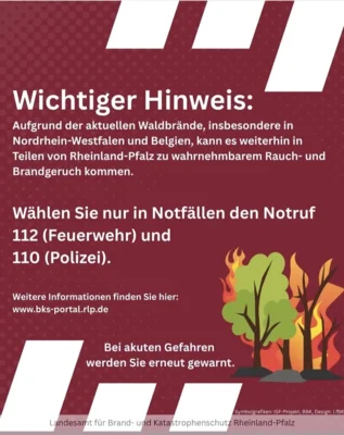 wahrnehmbarer Brandgeruch durch Waldbrände (Bild vergr&ouml;&szlig;ern)