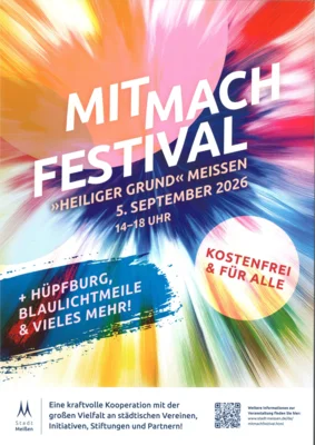 Wir sind dabei – beim Mitmachfestival Meißen! 05.09.2026 (Bild vergr&ouml;&szlig;ern)