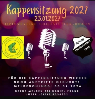 Auftritte und Beiträge für die Kappensitzung 2027 gesucht! (Bild vergr&ouml;&szlig;ern)
