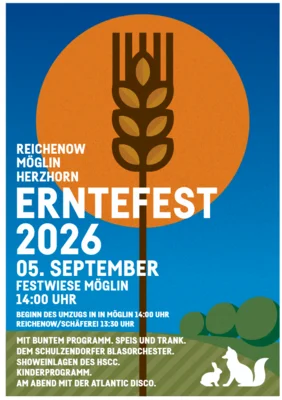 Meldung: Erntefest am 05.09.2026 in Möglin