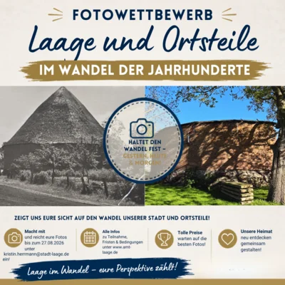 Fotowettbewerb 2026 – „Laage und Ortsteile im Wandel der Jahrhunderte“