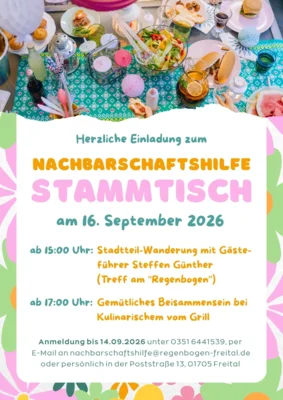 "Dankeschön"-Veranstaltung am 16.09.2026: Gemeinsam Wandern und Grillen