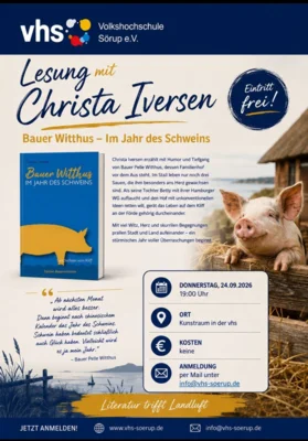 Lesung mit Christa Iversen!