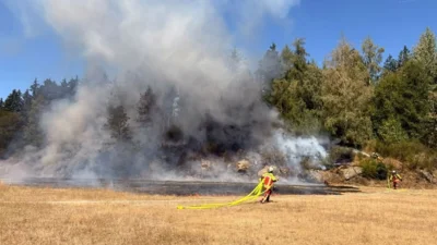 Brand auf dem Sportplatzgelände unter Kontrolle