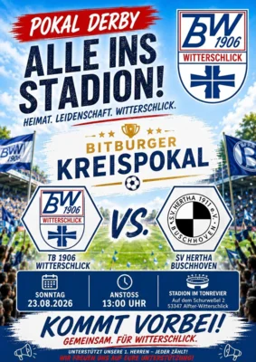 Pokal Derby am 23.8.! ⚽ (Bild vergr&ouml;&szlig;ern)
