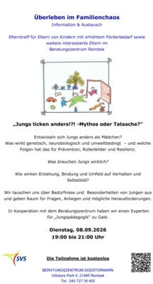 „Jungs ticken anders!?! -Mythos oder Tatsache?“ - Elterntreff der SVS (Bild vergr&ouml;&szlig;ern)