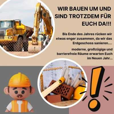 Bauarbeiten im Familienzentrum