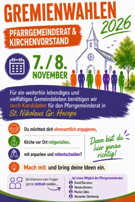 Aufruf für die Gremienwahlen im November 2026